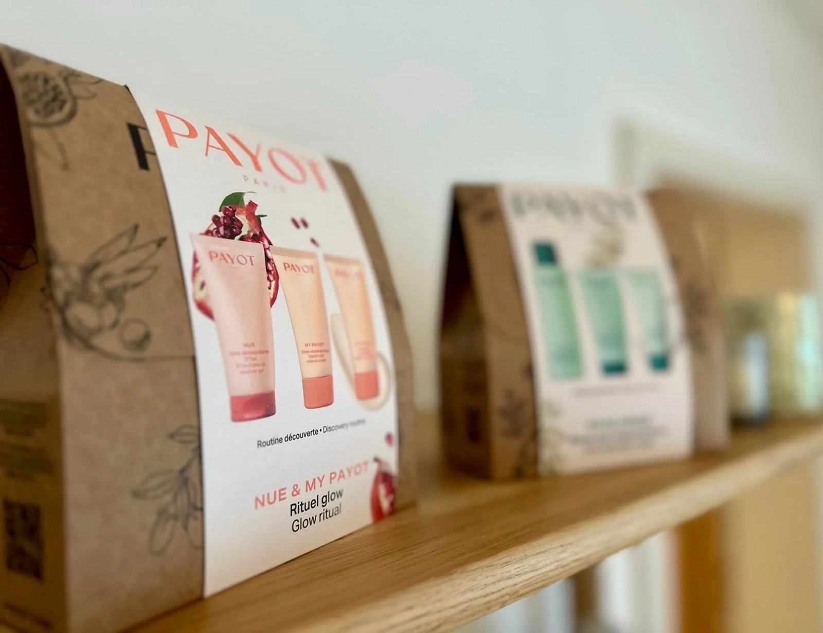 Produits Payot proposés à l'institut Plume Pivoine
